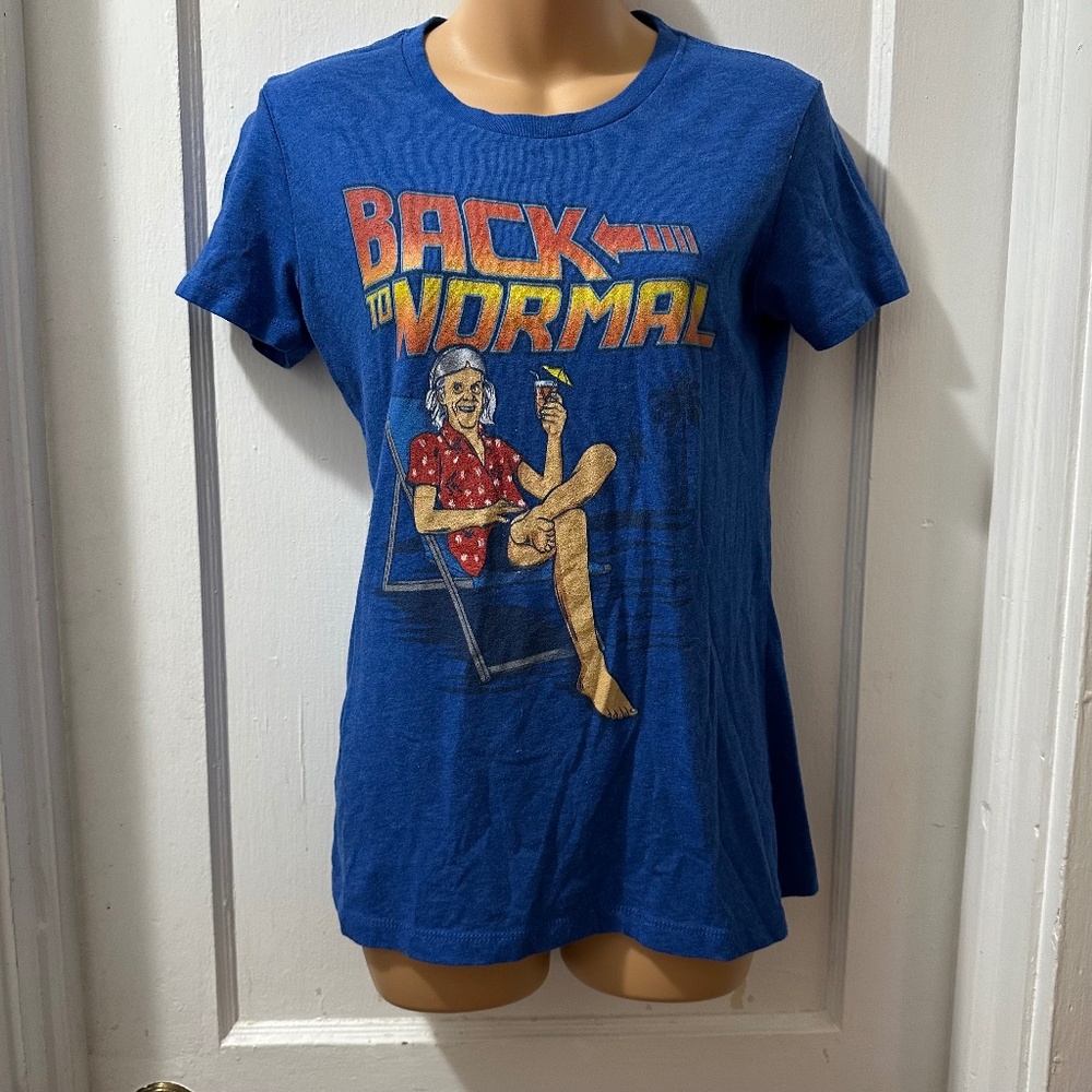 The Chive Back To Normal Blue Graphic Short Sleeve in M